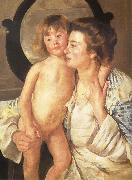 Mary Cassatt Mother and Son oil on canvas